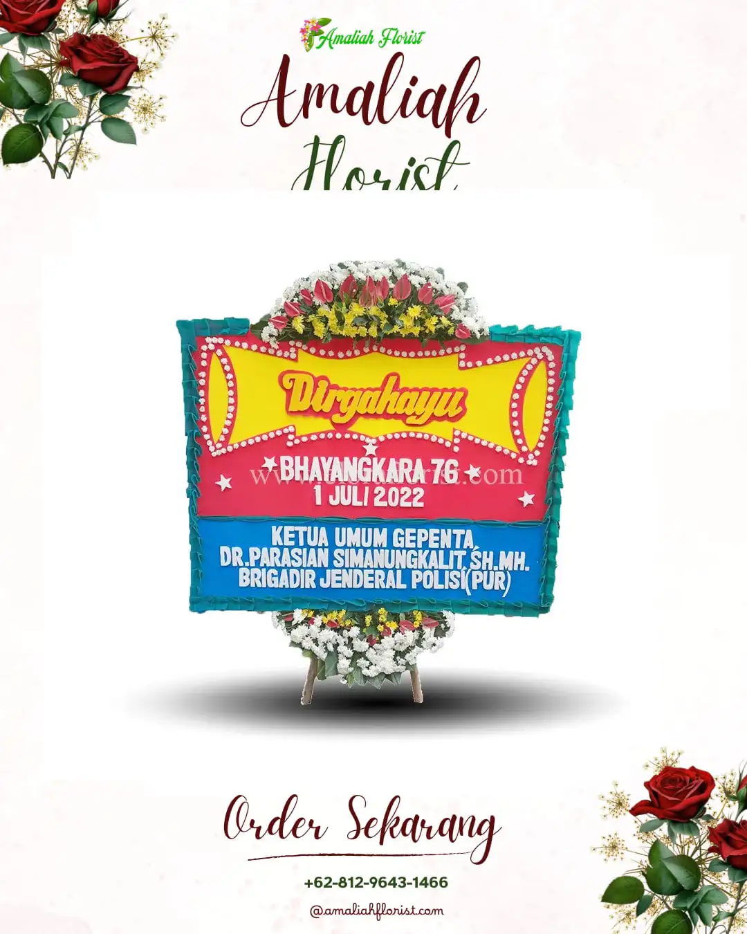 Papan Bunga HUT Ulang Tahun Simeulue Cut